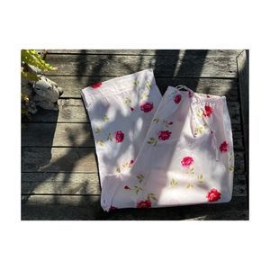 Secret Treasures Woman Pajama Pants Pink Floral 100% Cotton Sz 2X